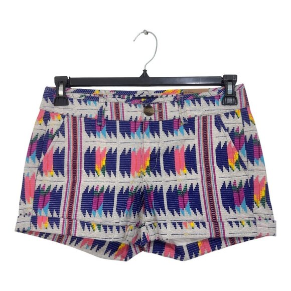 American Eagle Outfitters Women’s Size 2 Aztec Print Stretch Midi Shorts NEW - Picture 11 of 13